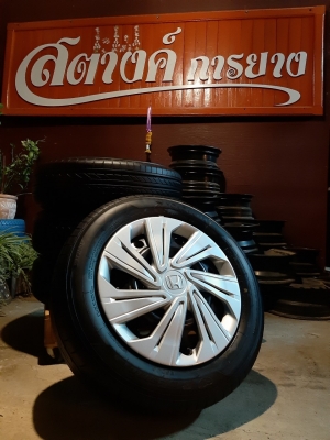 ล้อกระทะฮอนด้า 4รู100 พร้อมยางโยโกฮาม่า ปี18