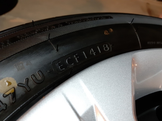 ล้อกระทะฮอนด้า 4รู100 พร้อมยางโยโกฮาม่า ปี18