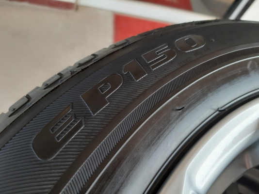 ล้อแม็กวีออส ขอบ15 4รู100 พร้อมยางบริดสโตน 185/60R15 ปี16