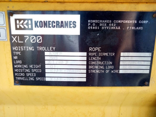 ขายรอก 20 ตันโคเน่พร้อมใช้ ระบบอินเวอร์เตอร์ มีขึ้นลงซ้ายขวา มี 2 ชุด ราคาชุดละ 400,000ครับ ขายรอก 20 ตันโคเน่พร้อมใช้ ระบบอินเวอร์เตอร์ มีขึ้นลงซ้ายขวา มี 2 ชุด ราคาชุดละ 400,000ครับ