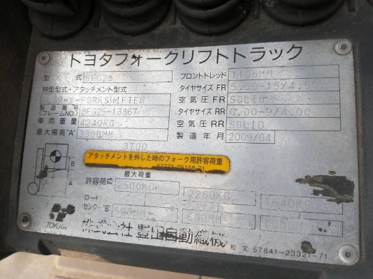 TOYOTA 2.5 ตัน รุ่น8 เบนซิน+แก๊ส รถสวย ล้อหน้าคู่ ไม่เคยวิ่งใช้งานในไทย ชมเครื่องจักร โฟล์คลิฟท์ รอก นับ1,000รายการจากญี่ปุ่นwww.paholgroup.com
