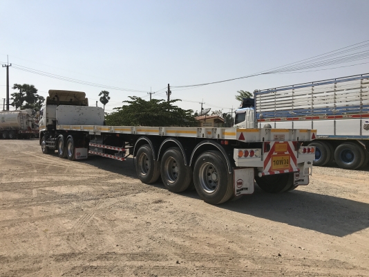 ขาย HINO MEGA FM1A 344 แรงม้า ปี 53 หัวลาก พร้อมหางพื้นเรียบสามมิตรสามเพลา ปี 61 แยกขายหัวหางค่ะ รถส