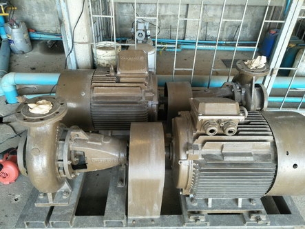 ** ปั๊มน้ำ 3 เฟส 380 โวลท์ 60 แรงม้า  # มีจำนวน 2 ตัว #