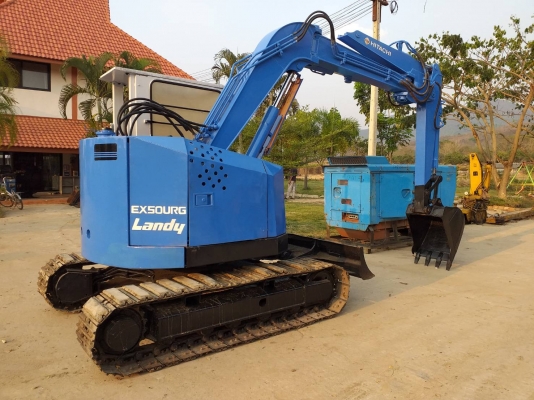 ขายรถขุดHitachi EX50URG เครื่องยนต์ISUZU - 3AB1 ขนาด 3 สูบ คอนโทรลน้ำมัน ปั๊มนิ้ว แทรคเหล็กก๊อบยาง ม