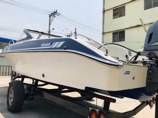 ขายเรือ Nissan 21 ฟุต เครื่อง Yamaha Four Stroke 115 แรง หัวฉีด