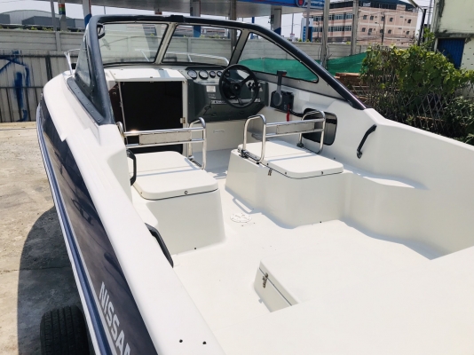 ขายเรือ Nissan 21 ฟุต เครื่อง Yamaha Four Stroke 115 แรง หัวฉีด