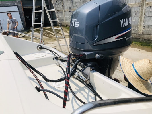 ขายเรือ Nissan 21 ฟุต เครื่อง Yamaha Four Stroke 115 แรง หัวฉีด