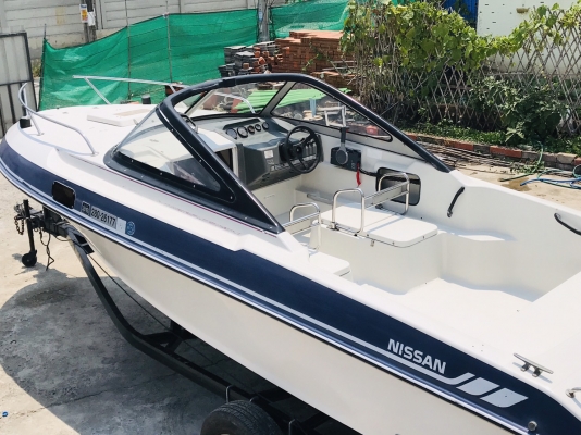 ขายเรือ Nissan 21 ฟุต เครื่อง Yamaha Four Stroke 115 แรง หัวฉีด