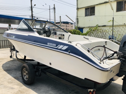 ขายเรือ Nissan 21 ฟุต เครื่อง Yamaha Four Stroke 115 แรง หัวฉีด