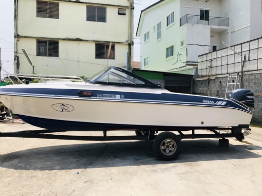 ขายเรือ Nissan 21 ฟุต เครื่อง Yamaha Four Stroke 115 แรง หัวฉีด