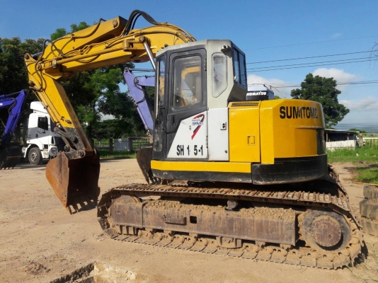 ขายรถขุดSumitomo SH145 เทียบเท่ารถ 120 เครืองยนต์มิตซูบิชิ 4 สูบ เทอร์โบ 4D32 คอนโทรลน้ำมัน ปั้มนิ้ว แทรคเหล็ก มีแอร์ (รถใช้งานบริษัท)