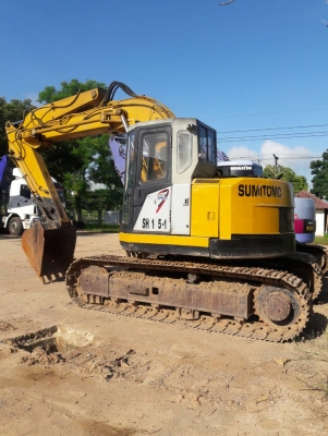 ขายรถขุดSumitomo SH145 เทียบเท่ารถ 120 เครืองยนต์มิตซูบิชิ 4 สูบ เทอร์โบ 4D32 คอนโทรลน้ำมัน ปั้มนิ้ว แทรคเหล็ก มีแอร์ (รถใช้งานบริษัท)