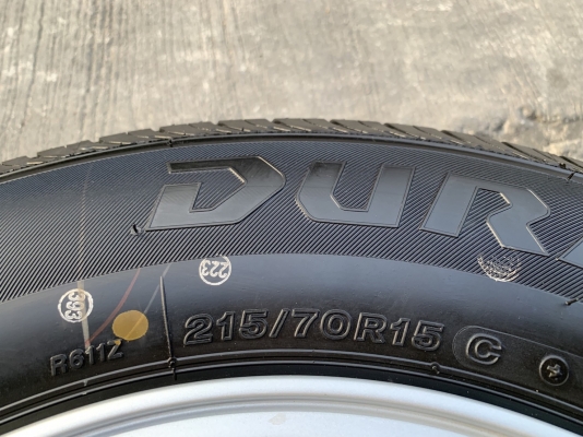 ล้อแม็กป้ายแดง ISUZU D-MAX Blue Power ขอบ 15 พร้อมยางใหม่ป้ายแดง 215-70-15 Bridgestone ปี 19 สดใหม่ สวยกริ๊บ