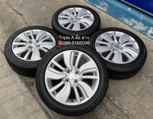 ล้อแม็กป้ายแดง Suzuki Swift ขอบ16 รุ่นใหม่ล่าสุด พร้อมยางใหม่ 185-55-16 Maxxis ปี 18 สวยกริ๊บ ตุ่มเด้งทุกเส้น
