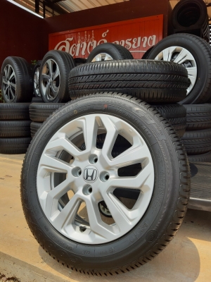 ล้อแม็กพร้อมยางฮอนด้า ถอดป้ายแดง ปี19 ขอบ15 4รู100