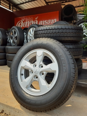 ล้อแม็กพร้อมยางถอดป้ายแดง ปี19 ไทรทัน ขอบ15 5รู114.3