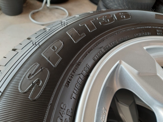 ล้อแม็กพร้อมยางถอดป้ายแดง ปี19 ไทรทัน ขอบ15 5รู114.3 ล้อแม็กพร้อมยางถอดป้ายแดง ปี19 ไทรทัน ขอบ15 5รู114.3