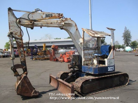SALE* FROM JAPANรถขุดHANIX -S&amp;B25(เทียบเท่า:PC50UU-1) คอนโทรลลูกหมาก ,ปั๊มเฟือง ,แทรคเหล็ก ,มีเอกสารแจ้งจำหน่าย