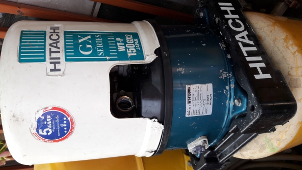 ขาย !! ปั้มน้ำถังอัตโนมัติ.ฮิตาชิ.ขนาด150w.พร้อมใช้งาน ขาย !! ปั้มน้ำถังอัตโนมัติ.ฮิตาชิ.ขนาด150w.พร้อมใช้งาน