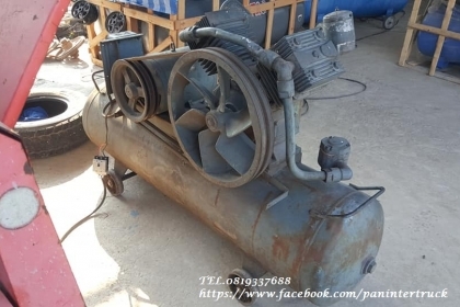 SALE*FROM JAPAN เครื่องปั๊มลมHITACHI :10แรงม้า*ได้ทั้งไฟ220V. ญี่ปุ่น*/ไฟโรงงาน440V. ญี่ปุ่น*/ไฟโรงงาน 3สาย.380V. ไทย*