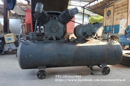 SALE*FROM JAPAN เครื่องปั๊มลมHITACHI :10แรงม้า*ได้ทั้งไฟ220V. ญี่ปุ่น*/ไฟโรงงาน440V. ญี่ปุ่น*/ไฟโรงงาน 3สาย.380V. ไทย*