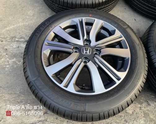 ล้อแม็กป้ายแดง Honda City ตัวท็อป ขอบ 15 พร้อมยางป้ายแดง 175-65-15 Michelin ลงพื้นปี 19 สวยกริ๊บๆ