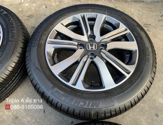 ล้อแม็กป้ายแดง Honda City ตัวท็อป ขอบ 15 พร้อมยางป้ายแดง 175-65-15 Michelin ลงพื้นปี 19 สวยกริ๊บๆ