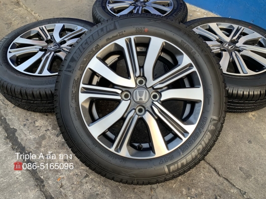 ล้อแม็กป้ายแดง Honda City ตัวท็อป ขอบ 15 พร้อมยางป้ายแดง 175-65-15 Michelin ลงพื้นปี 19 สวยกริ๊บๆ