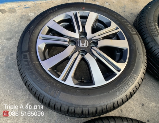 ล้อแม็กป้ายแดง Honda City ตัวท็อป ขอบ 15 พร้อมยางป้ายแดง 175-65-15 Michelin ลงพื้นปี 19 สวยกริ๊บๆ