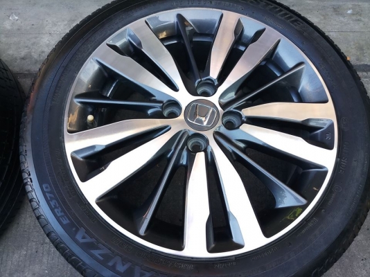 ล้อ Honda jazz ตัวท๊อปขอบ16 ยาง บิสโตน 185 55 16 ปี16