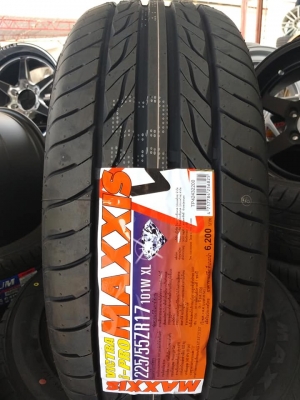 ยางใหม่แม็กซิส ไอโปร 225-55-17 ปี 19 สี่เส้น 8500 บาท