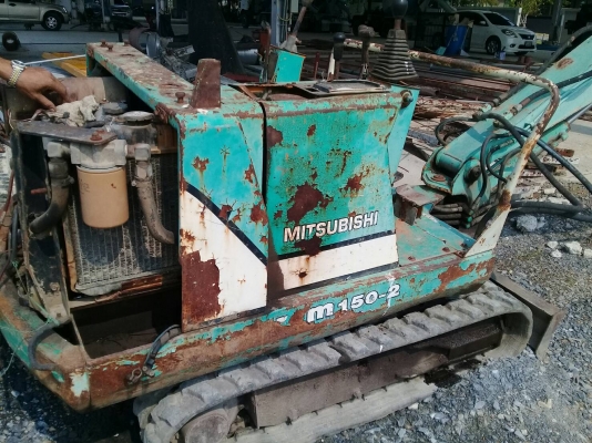 ขายแบคโฮมิตรซู M150-2 มีปุ้งกี๋ลายหัวแย๊กพร้อมหัวแย๊กราคา 96,000