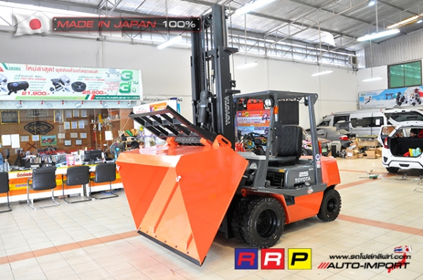 ขายรถโฟล์คลิฟท์มือสอง TOYOTA รุ่น 4FD25-22453 นำเข้าจากประเทศญี่ปุ่น 100\% ไม่เคยใช้งานในไทย ขายรถโฟล์คลิฟท์มือสอง TOYOTA รุ่น 4FD25-22453 นำเข้าจากประเทศญี่ปุ่น 100\% ไม่เคยใช้งานในไทย