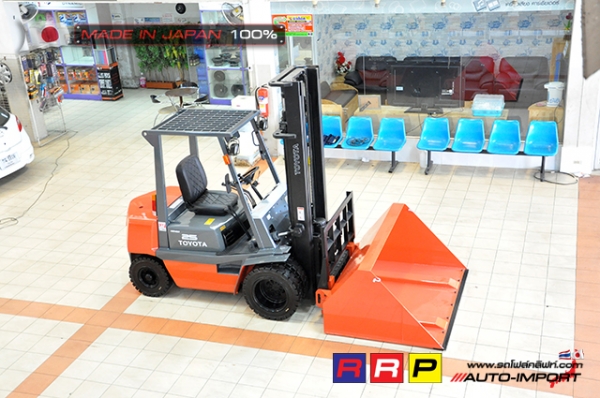 ขายรถโฟล์คลิฟท์มือสอง TOYOTA รุ่น 4FD25-22453 นำเข้าจากประเทศญี่ปุ่น 100\% ไม่เคยใช้งานในไทย ขายรถโฟล์คลิฟท์มือสอง TOYOTA รุ่น 4FD25-22453 นำเข้าจากประเทศญี่ปุ่น 100\% ไม่เคยใช้งานในไทย