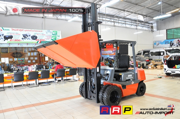 ขายรถโฟล์คลิฟท์มือสอง TOYOTA รุ่น 4FD25-22453 นำเข้าจากประเทศญี่ปุ่น 100\% ไม่เคยใช้งานในไทย ขายรถโฟล์คลิฟท์มือสอง TOYOTA รุ่น 4FD25-22453 นำเข้าจากประเทศญี่ปุ่น 100\% ไม่เคยใช้งานในไทย