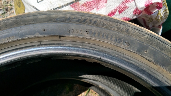 215/45/17ดอกพอมีใส่รัดแม็กขายไม่บวม