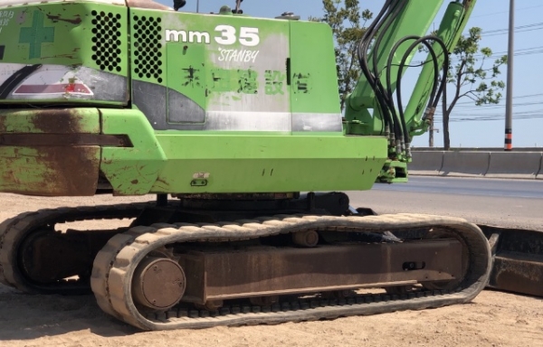 ขายรถขุด MITSUBISHI MM35 คอลโทรลสั้น ปั้มนิ้ว นำเข้าเองจากญี่ปุ่น สภาพสวยพร้อมใช้ มีVDOการทำงานครับ