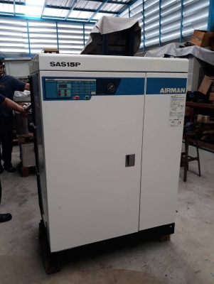 ป๊มลมAIRMAN SAS15P ขายค่ะ รับประกันและตรวจเช็คเครื่อง 6 เดือนขนส่งเฉพาะปริมณฑล เครื่องพร้อมใช้งาน