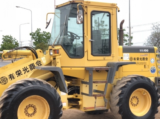 ขายรถตักล้อยาง KOMATSU WA100-3E นำเข้าเองจากญี่ปุ่น สภาพสวยพร้อมใช้