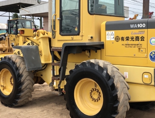 ขายรถตักล้อยาง KOMATSU WA100-3E นำเข้าเองจากญี่ปุ่น สภาพสวยพร้อมใช้