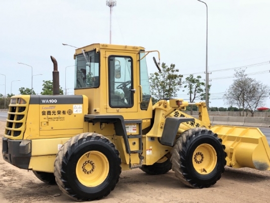ขายรถตักล้อยาง KOMATSU WA100-3E นำเข้าเองจากญี่ปุ่น สภาพสวยพร้อมใช้