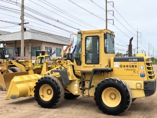 ขายรถตักล้อยาง KOMATSU WA100-3E นำเข้าเองจากญี่ปุ่น สภาพสวยพร้อมใช้