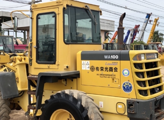 ขายรถตักล้อยาง KOMATSU WA100-3E นำเข้าเองจากญี่ปุ่น สภาพสวยพร้อมใช้