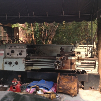 แท่นกลึง8ฟุต 3เพลา เกียร์บล็อก ใช้งานได้ทุกระบบ