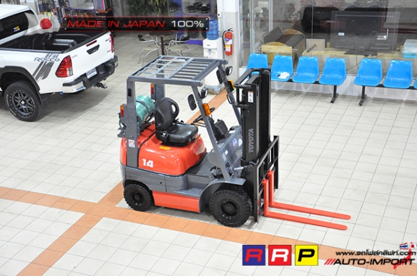 ขายรถโฟล์คลิฟท์มือสอง TOYOTA รุ่น 6FG14-13429 นำเข้าจากประเทศญี่ปุ่น 100\% ไม่เคยใช้งานในไทย ขายรถโฟล์คลิฟท์มือสอง TOYOTA รุ่น 6FG14-13429 นำเข้าจากประเทศญี่ปุ่น 100\% ไม่เคยใช้งานในไทย