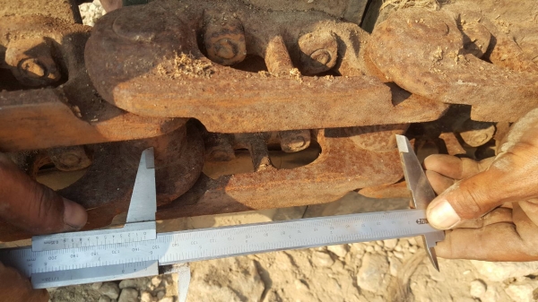 ขายแทรคเหล็กก๊อบยาง สำหรับรถขุดขนาดPC/SK 60-75  ขนาดแทรค 450*15.2*39ข้อ ร่องด้านใน 5 ซม.