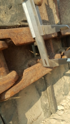 ขายแทรคเหล็กก๊อบยาง สำหรับรถขุดขนาดPC/SK 60-75  ขนาดแทรค 450*15.2*39ข้อ ร่องด้านใน 5 ซม.