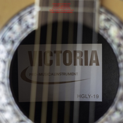 กีต้าร์โปร่งหลังเต่าไฟฟ้า Victoria ตัวใหญ่ รุ่น HGLY-19 EQ ถ่าน 4 ช่อง ของใหม่ กีต้าร์โปร่งหลังเต่าไฟฟ้า Victoria ตัวใหญ่ รุ่น HGLY-19 EQ ถ่าน 4 ช่อง ของใหม่