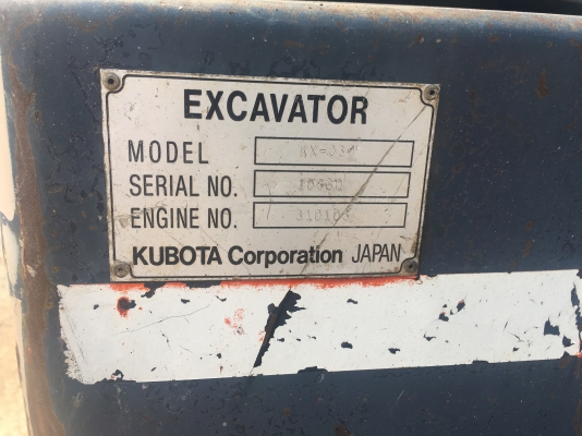 ขายรถแบคโฮ KUBOTA KX030