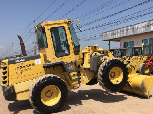 ขายรถตักล้อยาง KOMATSU WA100-3E นำเข้าเองจากญี่ปุ่น สภาพสวยพร้อมใช้ มีVDOการทำงานครับ